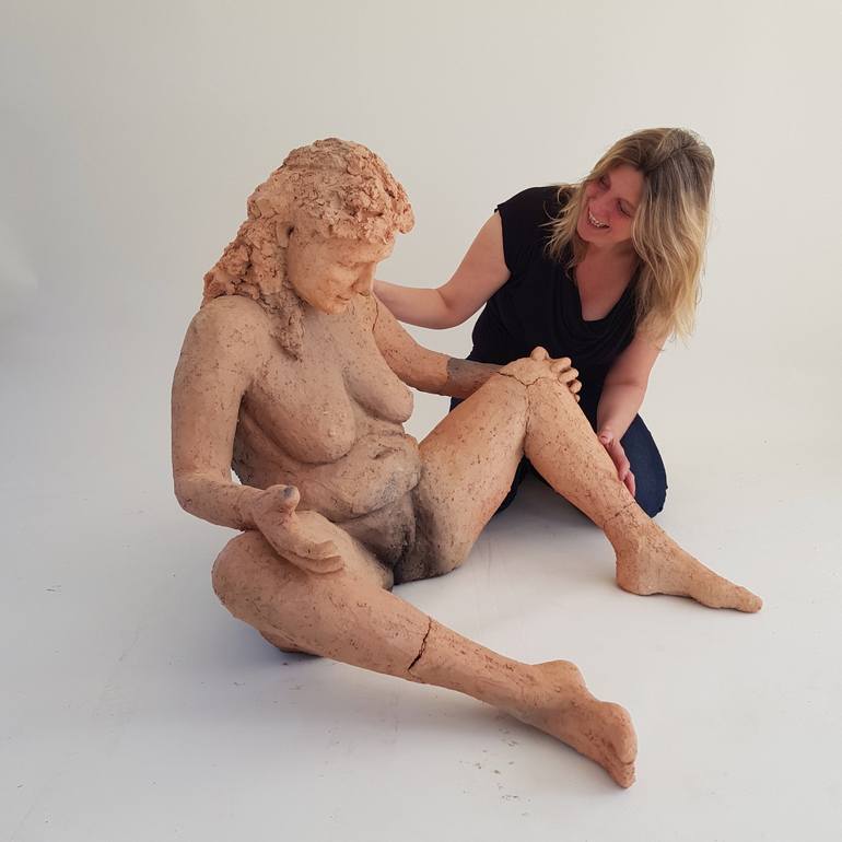 Original Women Sculpture by Marieke Ploeg