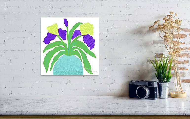 Original Illustration Floral Digital by Min Fen Zhu