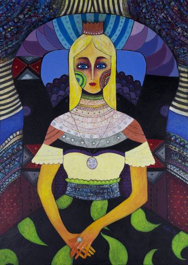 Original Expressionism Women Paintings by Copil Marcel Dumitru