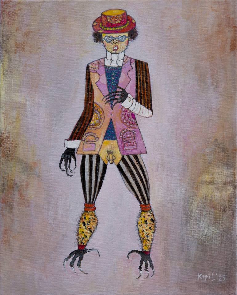 Original Expressionism Pop Culture/Celebrity Paintings by Copil Marcel Dumitru