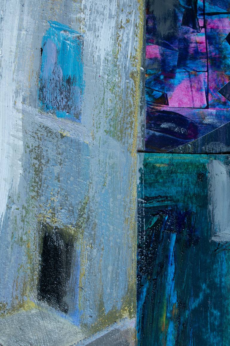 Original Abstract Cities Painting by Amalamati Lissimore