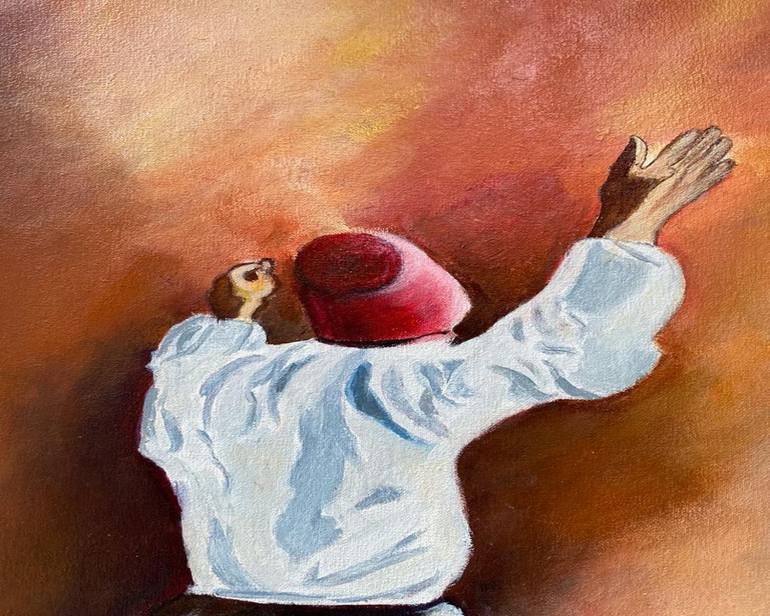 Original Abstract Religion Painting by Hurain Aslam