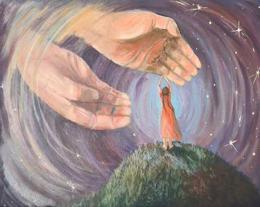 Original Modern Outer Space Paintings by Kristina Goncharuk