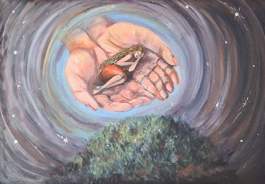 Original Expressionism Outer Space Paintings by Kristina Goncharuk