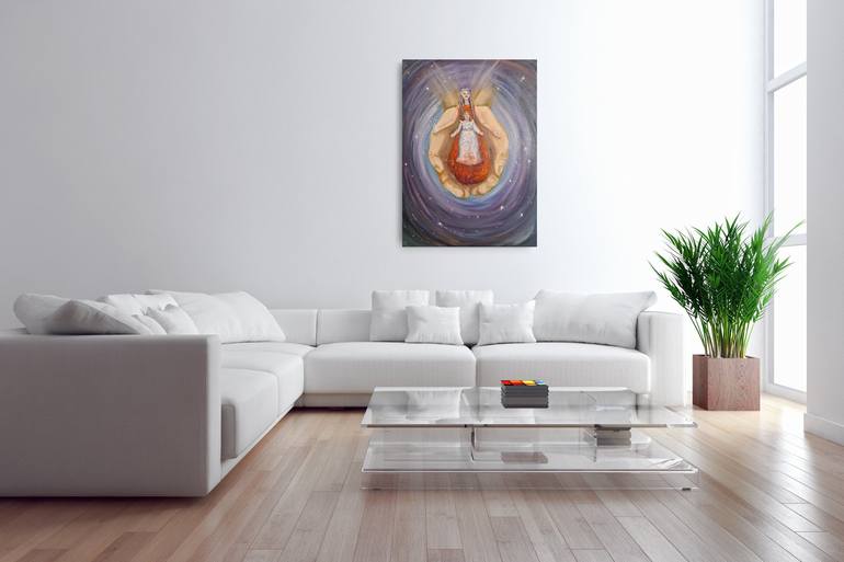Original Abstract Outer Space Painting by Kristina Goncharuk