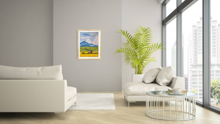 Original Illustration Landscape Painting by Kristina Goncharuk