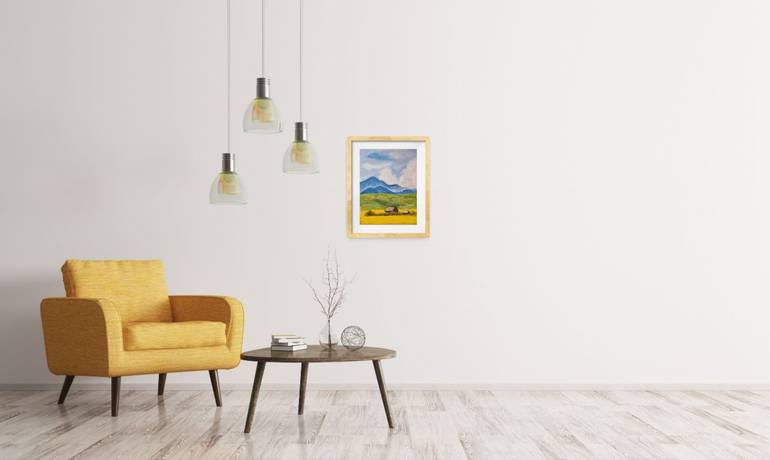 Original Illustration Landscape Painting by Kristina Goncharuk