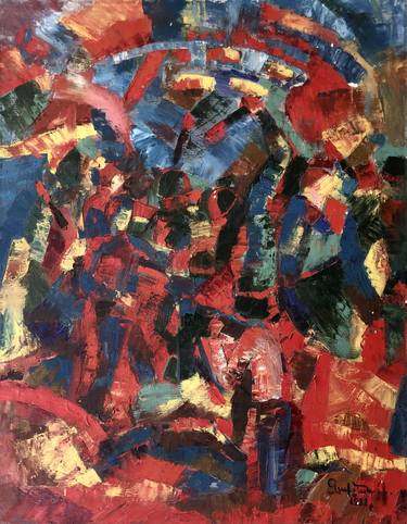 Print of Abstract People Paintings by Gayane Zakyan