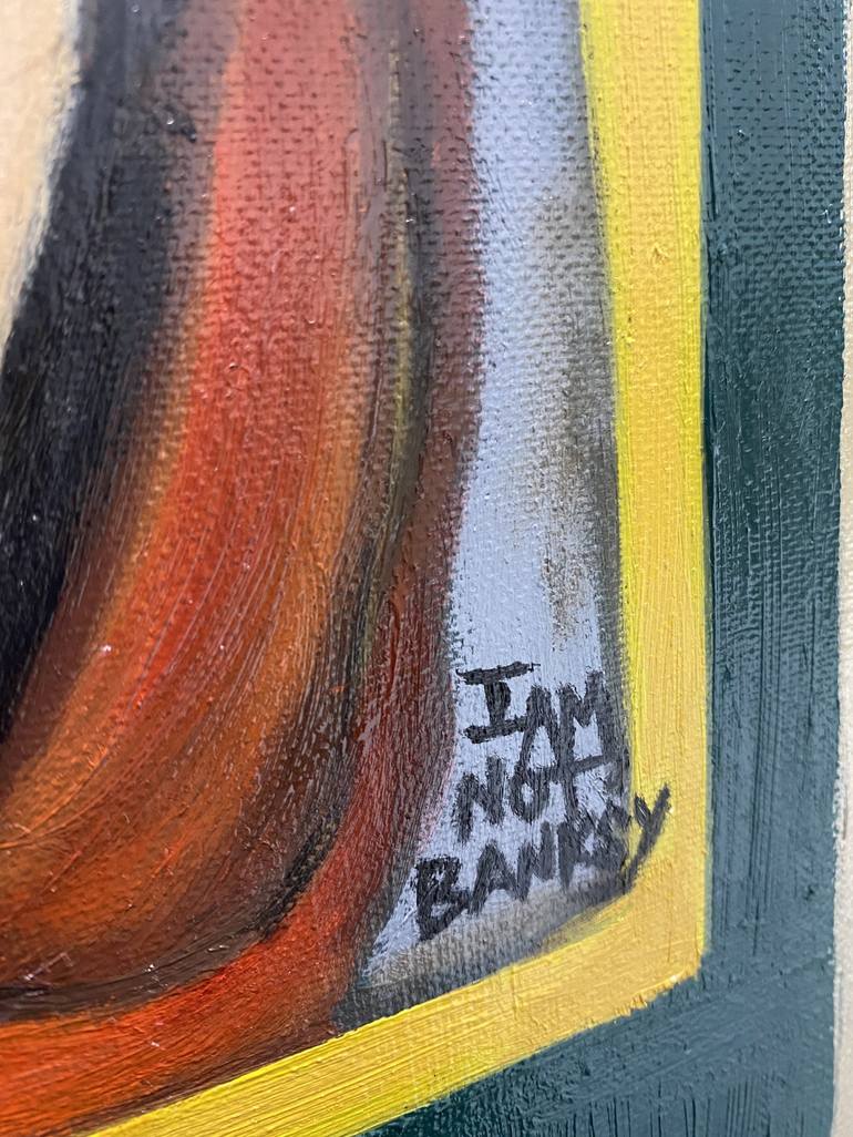 Original Conceptual Portrait Painting by I AM NOT BANKSY