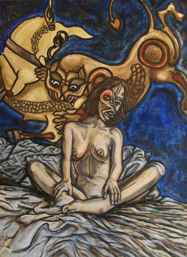 Print of Dada Nude Paintings by Cedric Thomass