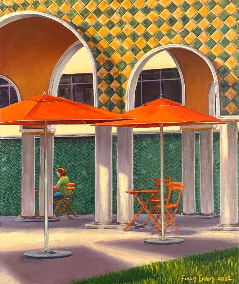 Sanborn Square Painting by Fisun Erden Saatchi Art