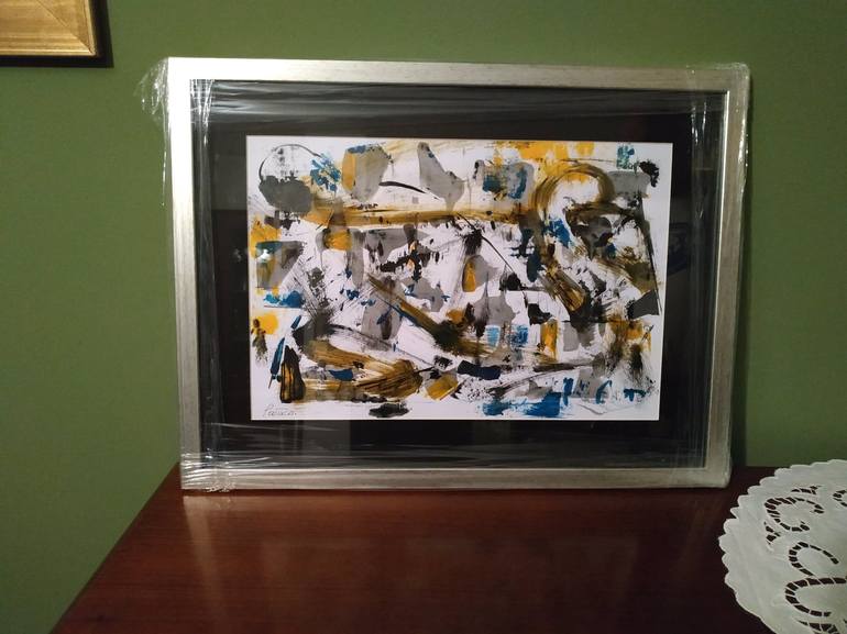 Original Abstract Expressionism Abstract Painting by Ninoslava Počuča