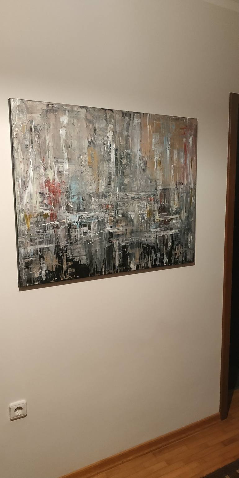 Original Abstract Expressionism Abstract Painting by Ninoslava Počuča