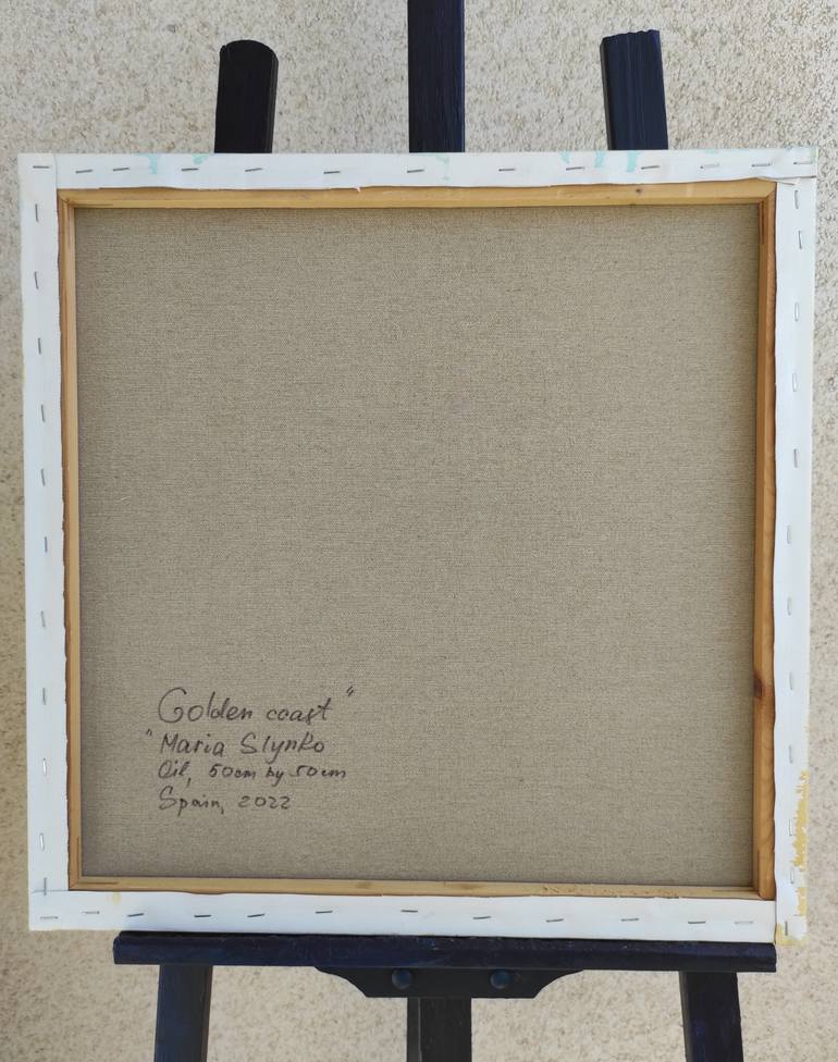 Golden coast Painting by MARIA SLYNKO Saatchi Art