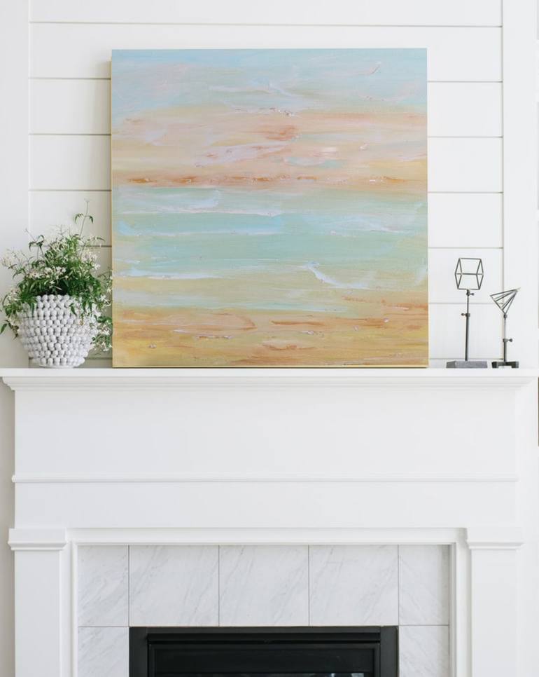 Golden coast Painting by MARIA SLYNKO Saatchi Art