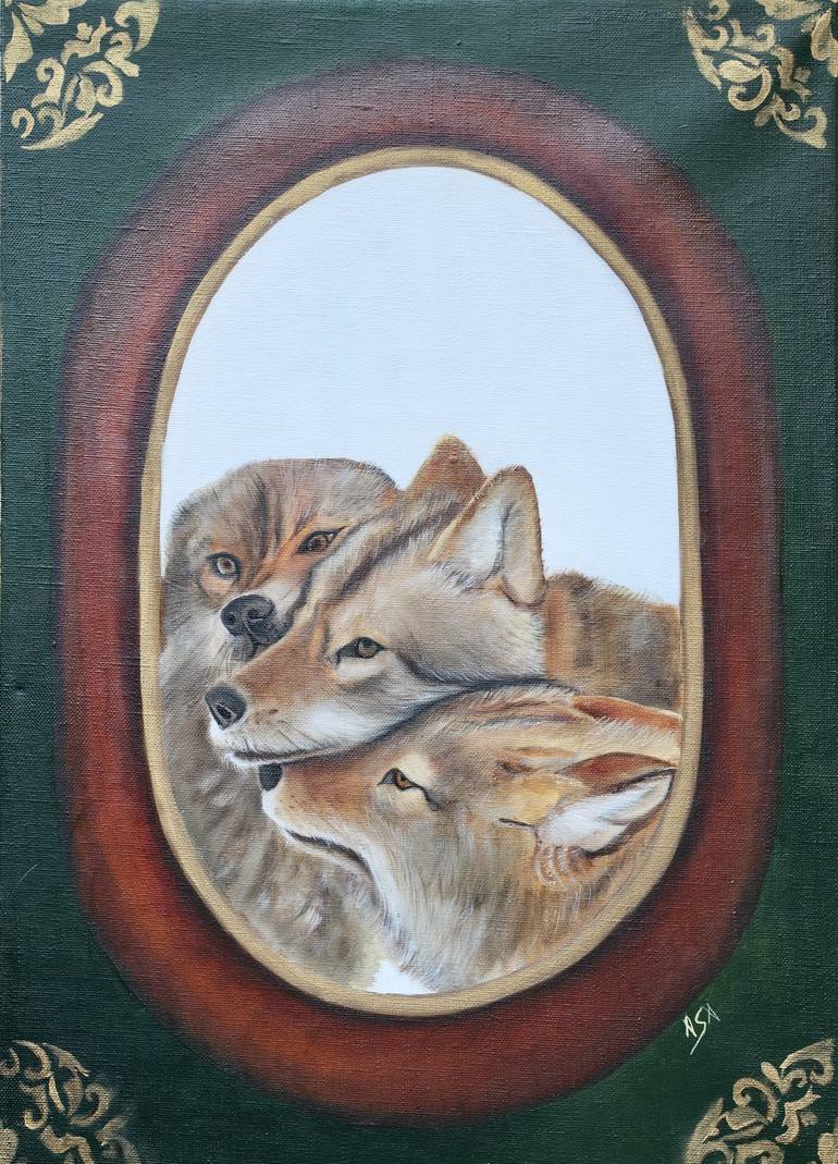 Original Realism Animal Painting by Asa Paveikslai