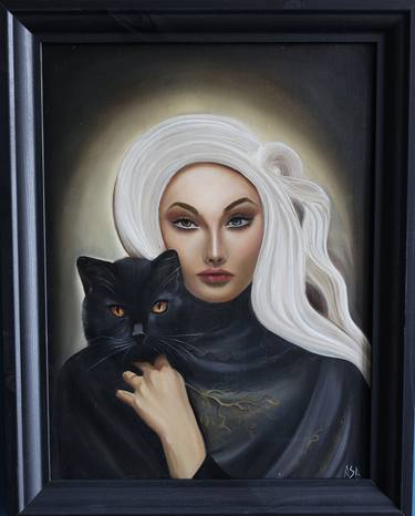 Original Symbolism Women Painting by Asa Paveikslai
