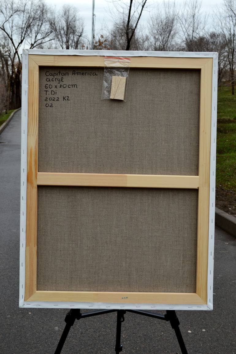 Original Abstract Comics Painting by Dina Telesheva