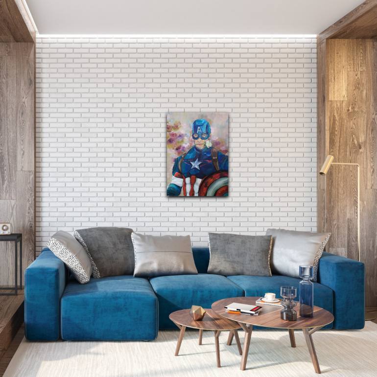 Original Abstract Comics Painting by Dina Telesheva