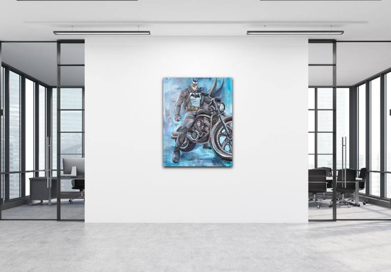 Original Abstract Comics Painting by Dina Telesheva
