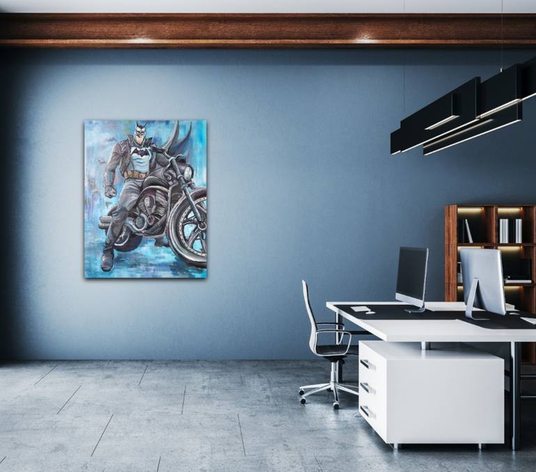Original Abstract Comics Painting by Dina Telesheva