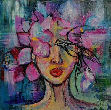 Print of Abstract Women Paintings by Dina Telesheva