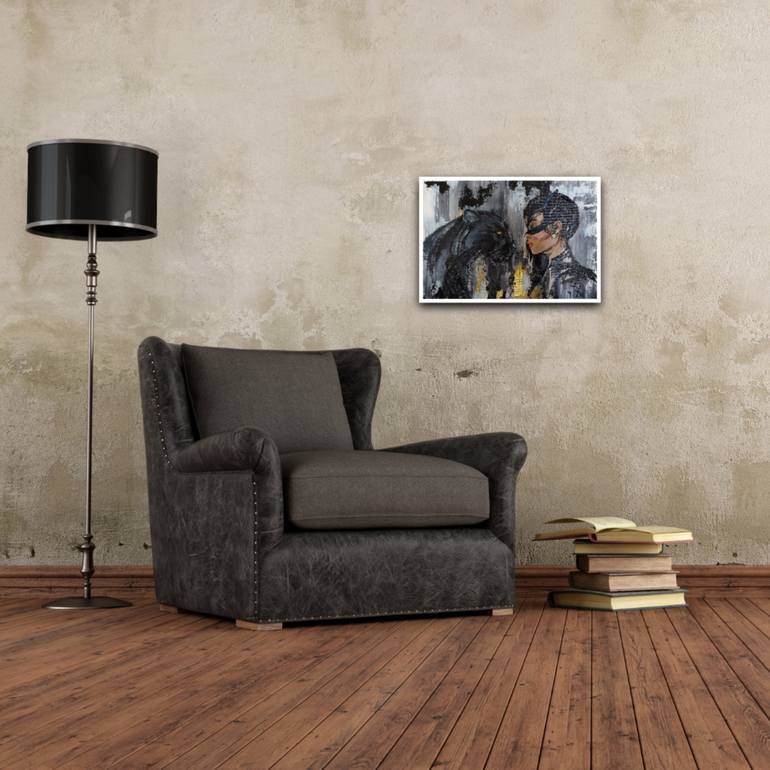 Original Abstract Fantasy Painting by Dina Telesheva