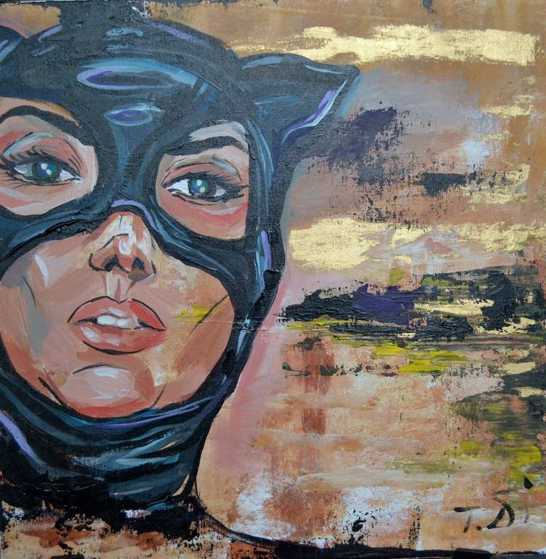 Original Popular culture Painting by Dina Telesheva