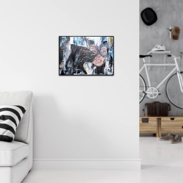 Original Abstract Comics Painting by Dina Telesheva