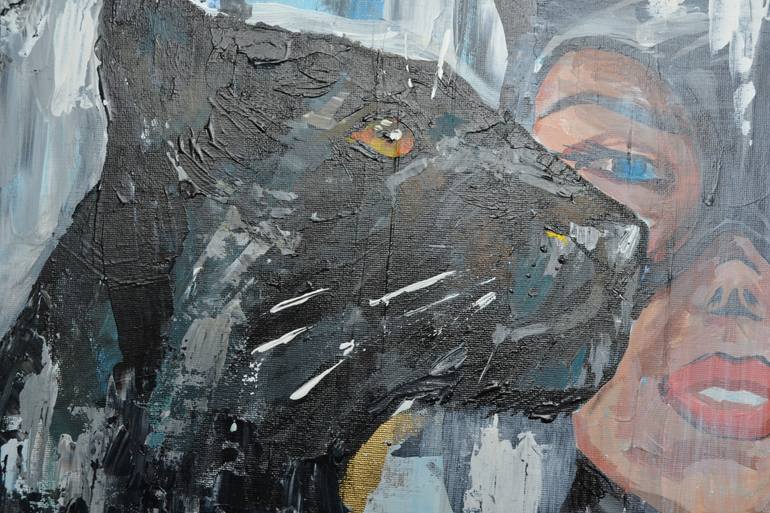 Original Abstract Comics Painting by Dina Telesheva