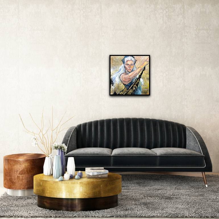 Original Abstract People Painting by Dina Telesheva