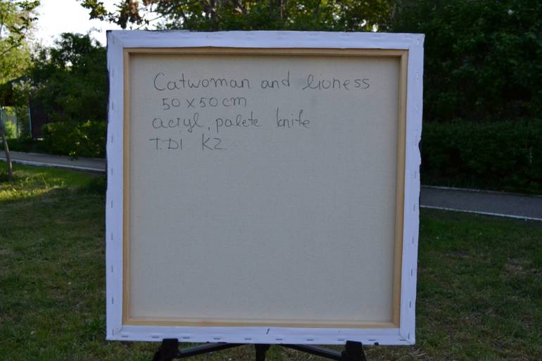 Original Abstract Comics Painting by Dina Telesheva