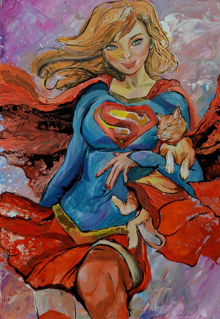 Original Abstract Women Painting by Dina Telesheva