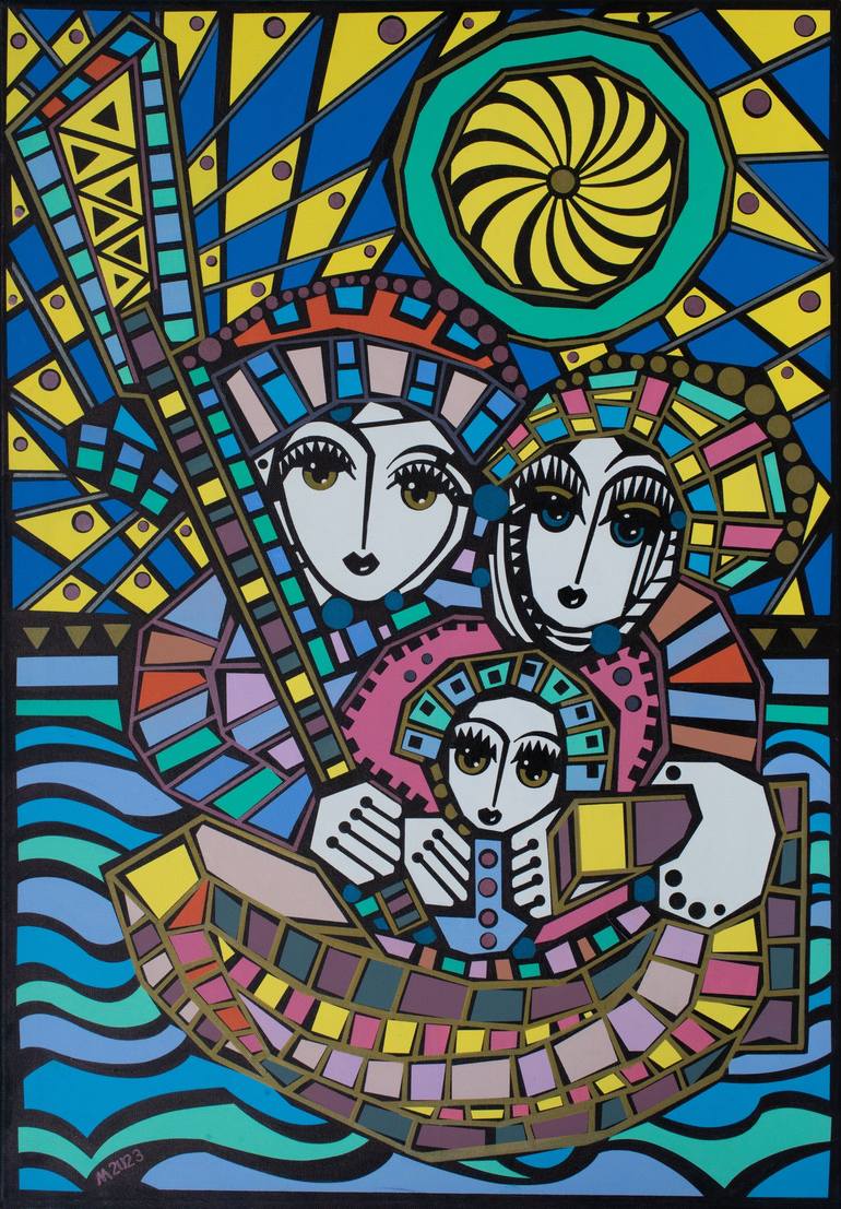 Original Love Painting by Miro Ibrahimovic | Pop Art Art on Canvas | Escaping the Night