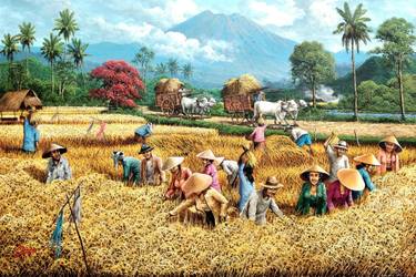 Original Realism Landscape Paintings by Bagya Art Gallery