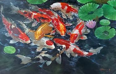 Original Fish Paintings by Bagya Art Gallery