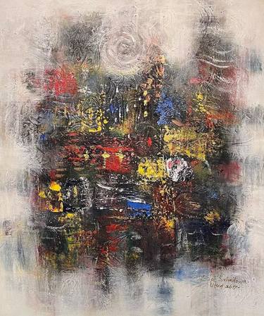 Original Abstract Expressionism Abstract Paintings by Bagya Art Gallery