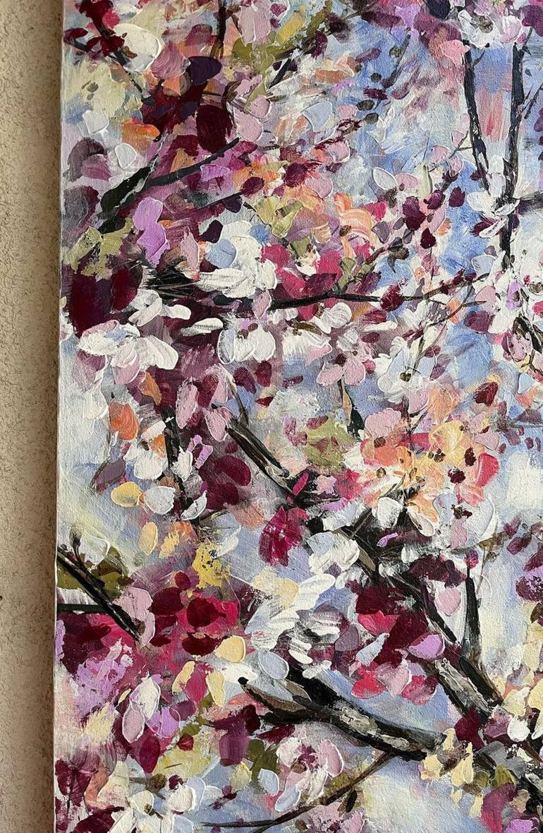 Original Realism Floral Painting by Bagya Art Gallery