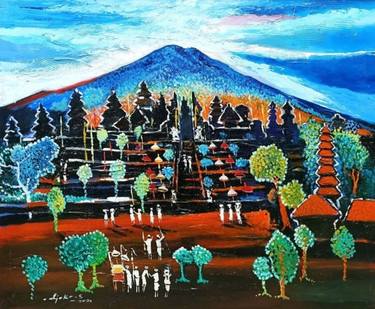 Original Abstract Landscape Paintings by Bagya Art Gallery