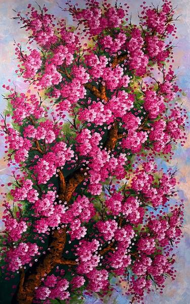 Original Impressionism Floral Paintings by Bagya Art Gallery