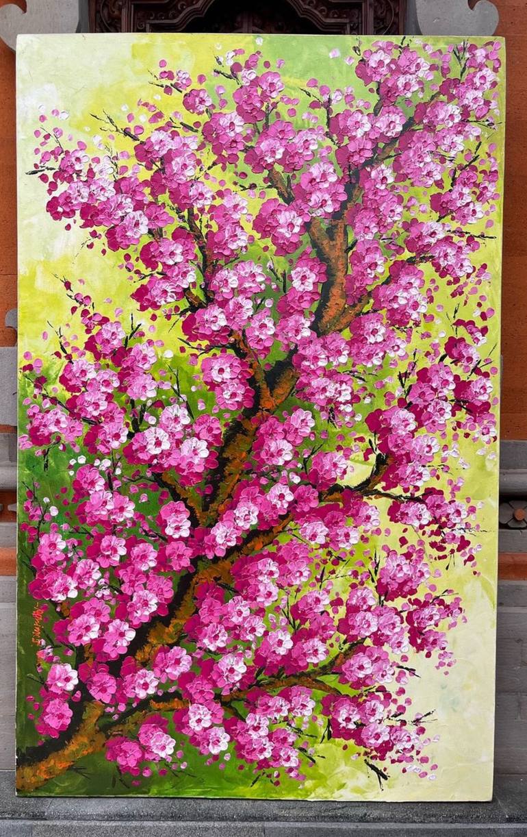 Original Floral Painting by Bagya Art Gallery