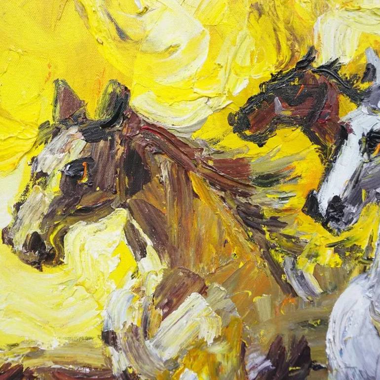 Original Realism Animal Painting by Bagya Art Gallery