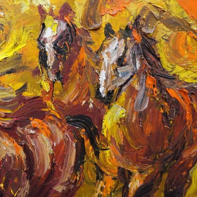 Original Realism Animal Painting by Bagya Art Gallery