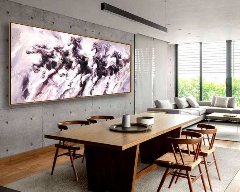 Original Abstract Expressionism Animal Painting by Bagya Art Gallery