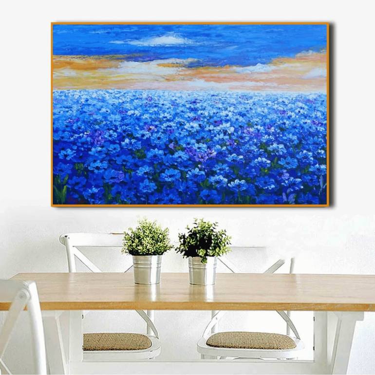 Original Realism Floral Painting by Bagya Art Gallery
