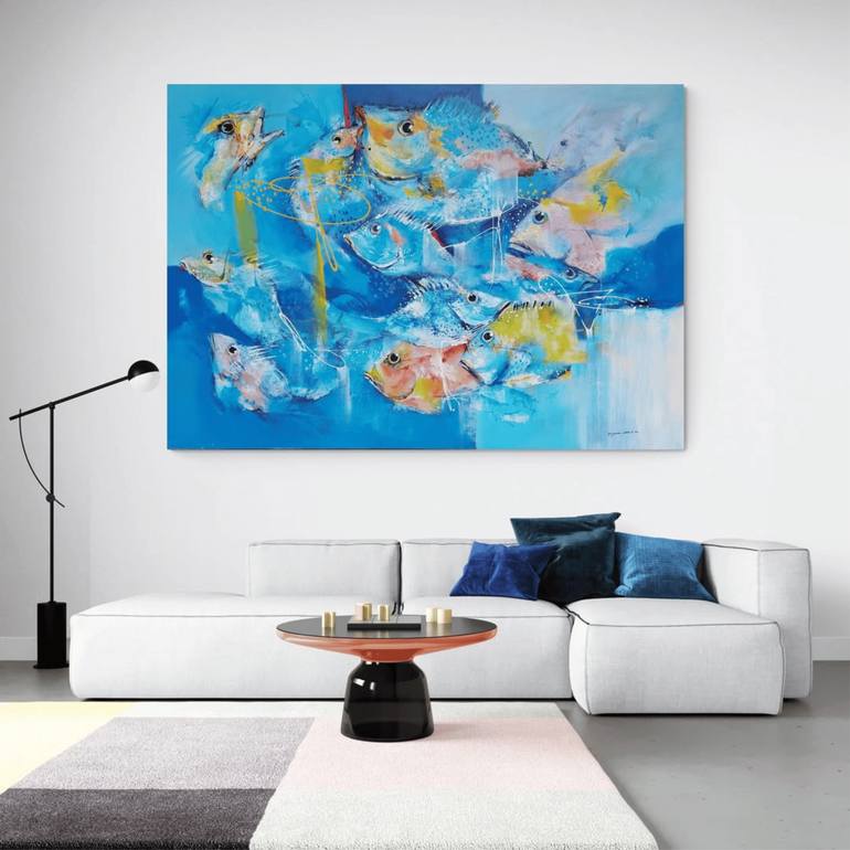 Original Abstract Animal Painting by Bagya Art Gallery