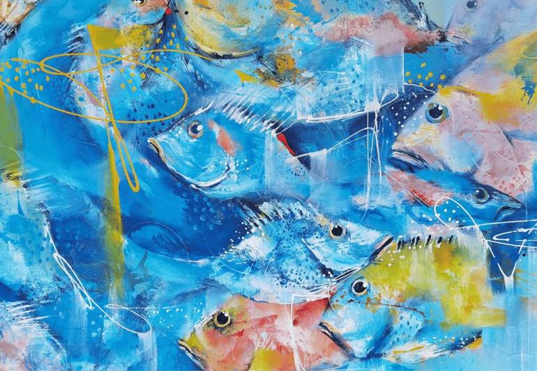 Original Abstract Animal Painting by Bagya Art Gallery