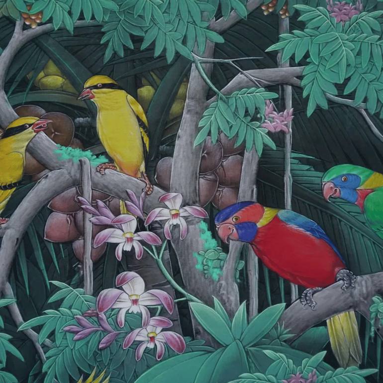 Original Realism Animal Painting by Bagya Art Gallery