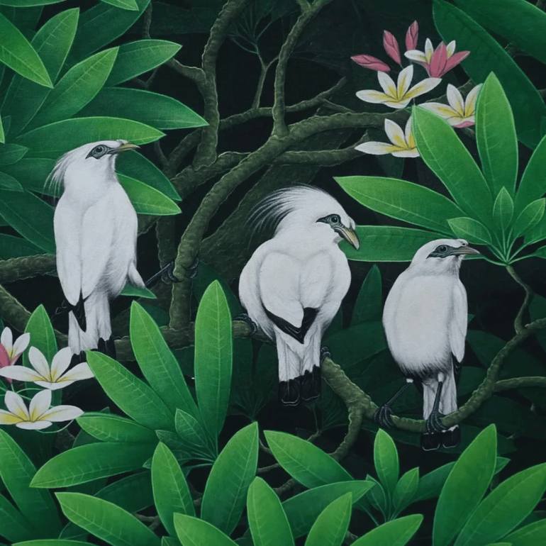 Original Expressionism Animal Painting by Bagya Art Gallery