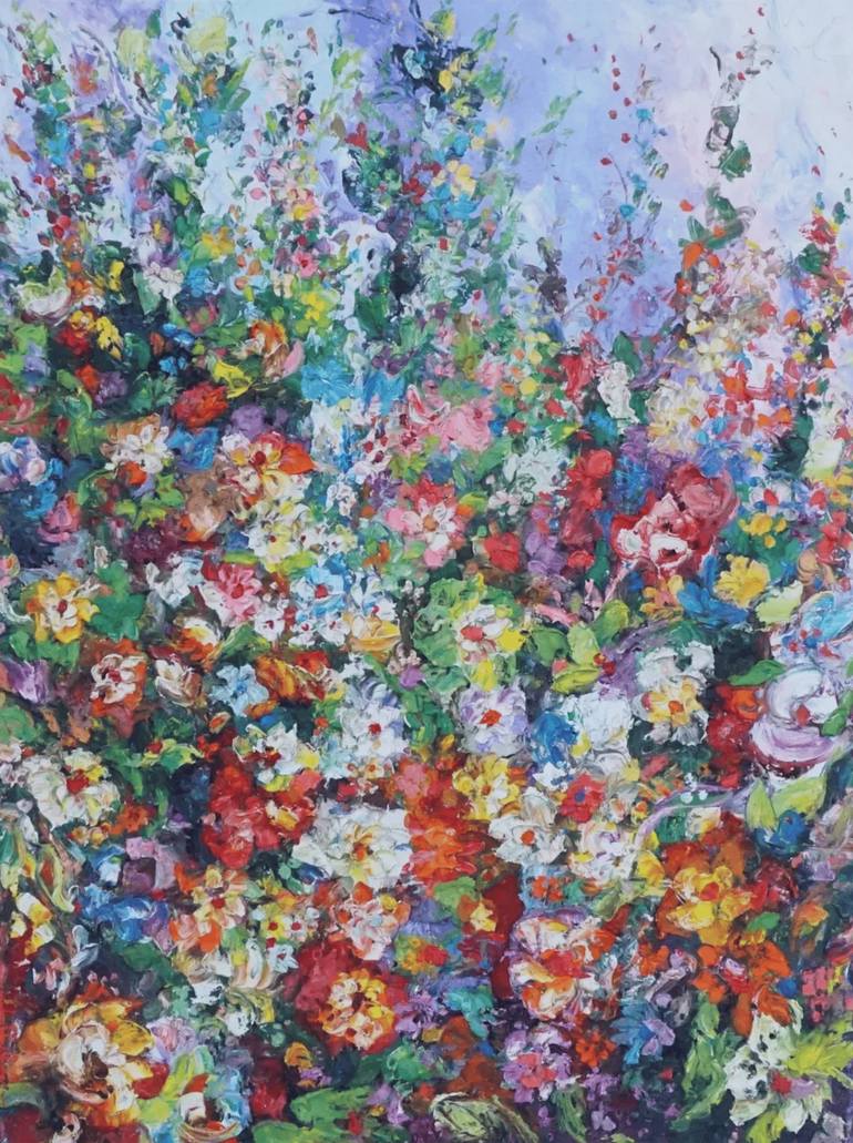 The Wild Garden Painting by Bagya Art Gallery | Saatchi Art